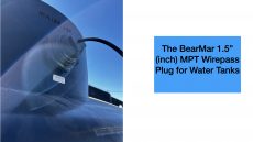 1.5 inch MPT Wirepass Plug for Submersible Water Tank Level Sensors In Use