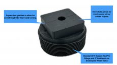 2 inch MPT Wirepass Plug for Submersible Water Tank Level Sensors Showing Together View Features