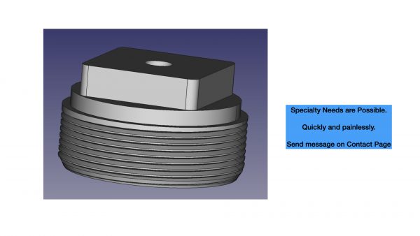 2 inch MPT Wirepass Plug for Submersible Water Tank Level Sensors Design View