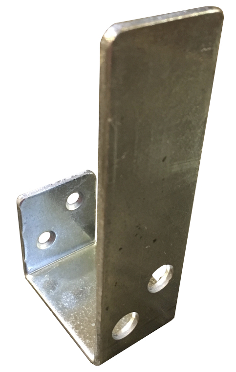 Open 2x4 bar holder galvanized steel front