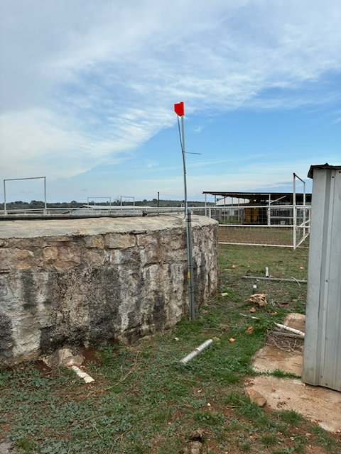 Remote Sensor located at the reservoir