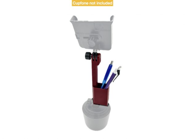 Cupfone Replacement Extension with Pen Pencil Car Organizer Side View Close