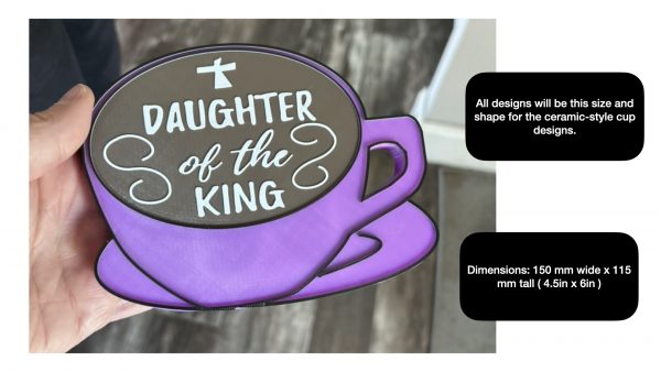 decorative coffee bar accessory espresso bar art with cute message written in foam - closeup