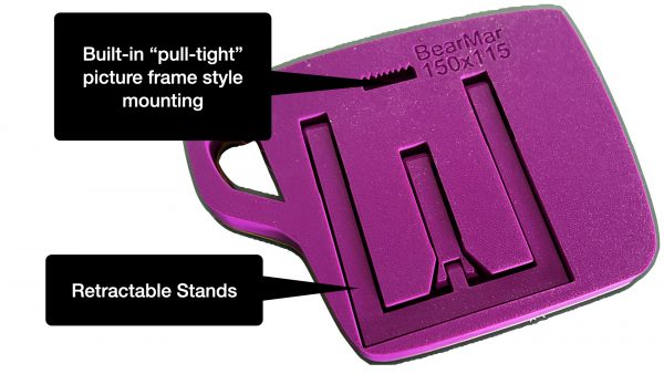 decorative coffee bar accessory or espresso bar kitchen wall art - showing clever mounting options