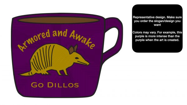 decorative coffee bar accessory or espresso bar kitchen wall art - San Saba Armadillos - Go Dillos