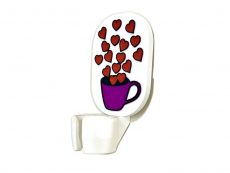 valentine's day gift for milk frother holder - coffee bar accessory