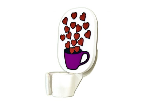 valentine's day gift for milk frother holder - coffee bar accessory