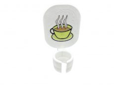 ‎milk frother stand only wall mount green highlight coffee cup naked without frother inserted