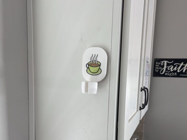 ‎milk frother stand only wall mount green highlight coffee cup naked without frother inserted