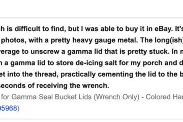 gamma seal lids stuck on by salt - wrench review