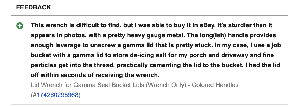 gamma seal lids stuck on by salt - wrench review