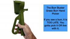 get rid of grass burrs using the Burr Buster for sandburs