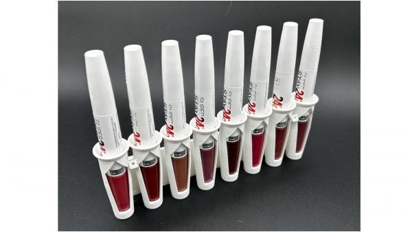 maybelline 24 hour superstay makeup organizer for lip stick gloss showing lip gloss color down