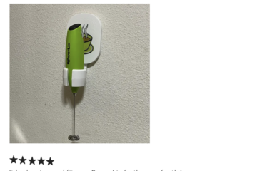 powerlix wall mount milk frother usage - customer review - perfect coffee bar organizer gift