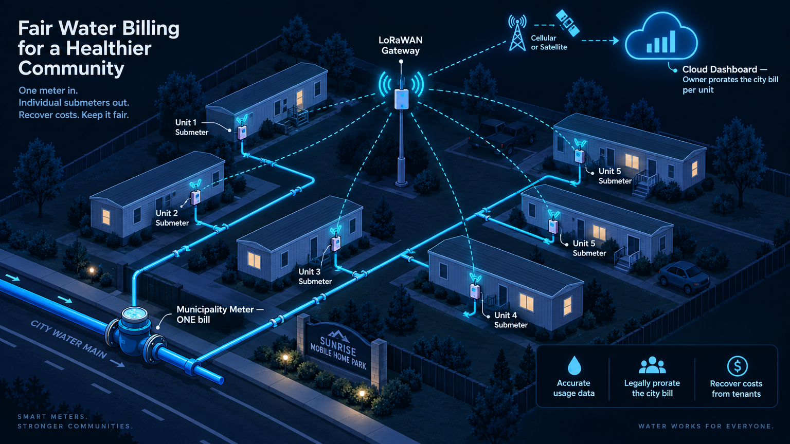 Maximizing Revenue and Efficiency in Trailer Parks: The Power of LoRaWAN Submetering