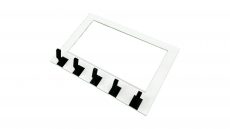 Key Holder for Wall Hook Rack that slips UNDER a Light Switch Cover Plate