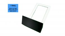 Tray for wall mount behind light switch cover - 1 Gang -