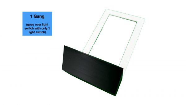 Tray for wall mount behind light switch cover - 1 Gang -