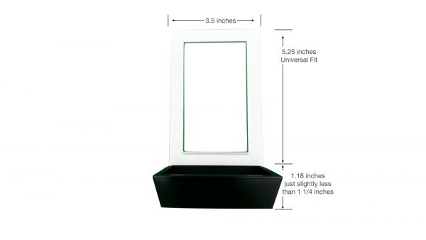 Tray for wall mount behind light switch cover - 1 Gang - Dimensions