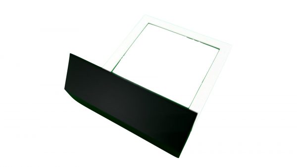 Tray for wall mount behind light switch cover measurement view - 2 Gang -