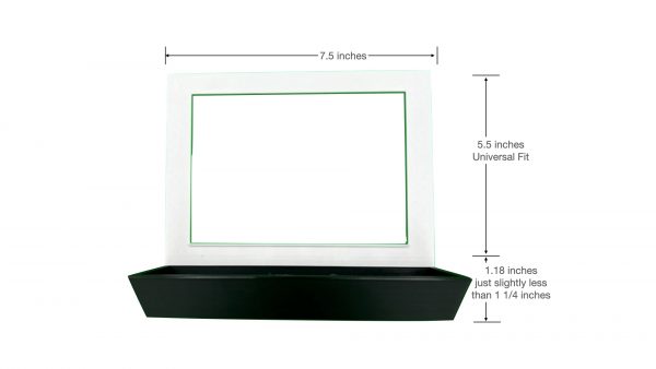 Tray for wall mount behind light switch cover measurement view - 3 Gang - Dimensions