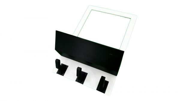Key Hooks for Wall with Phone Tray - 2 Gang