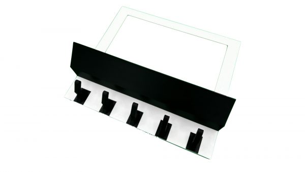 Key Hooks for Wall with Storage Tray - 4 Gang -