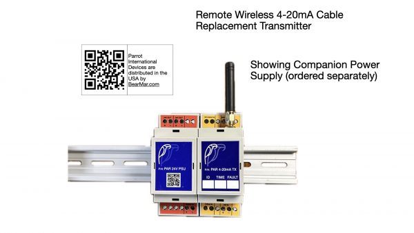 LoRa wireless 4-20mA current loop transmitter - with companion power supply
