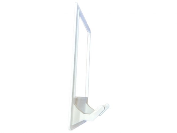 side view of kitchen organizer hooks