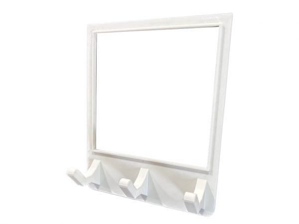 KeyChain Holder for Wall for 2-Gang Light Switch Cover Front View