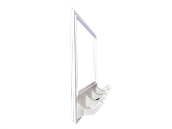 Key Holder for Wall for 3-Gang Light Switch Cover Side View