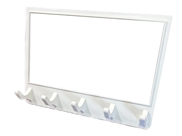 Key Chain Hook Holder for Wall for 4-Gang Light Switch Cover Front View