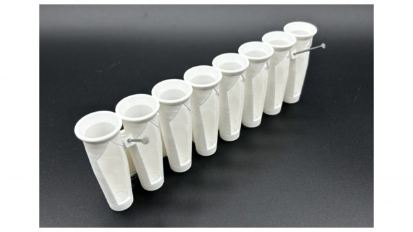 maybelline 24 hour super stay wall mount makeup caddy closeup view without lipsticks inserted